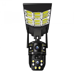 HY-D001-4G-6MP 4G AI Соларна Камера с Двойна Леща и Улично Осветление  ( APP:V380PRO ) 180W