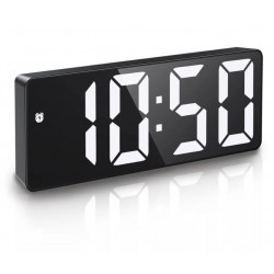 GH0712L Дигитален светещ в БЯЛО LED часовник / Аларма 