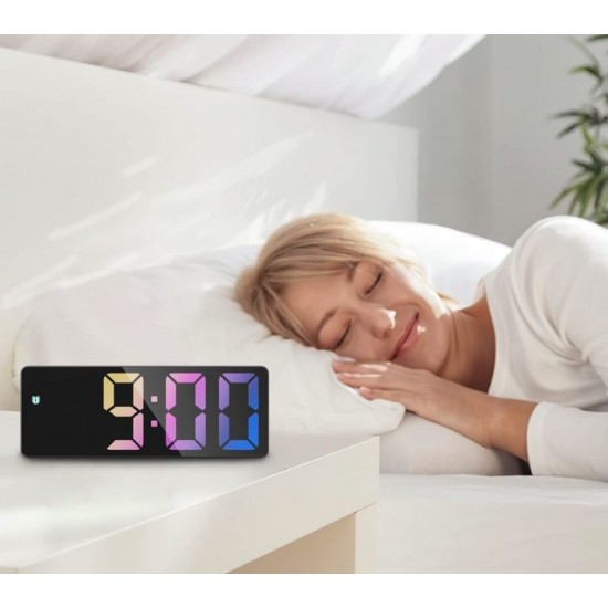 GH0725 Дигитален цветен LED часовник / Аларма 