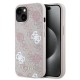 3327 GUESS HC MAGSAFE PU PEONY ON 4G BACKGROUND PINK IP15