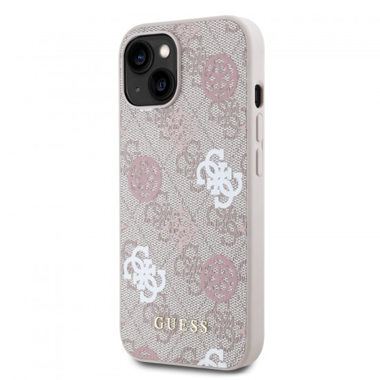 3327 GUESS HC MAGSAFE PU PEONY ON 4G BACKGROUND PINK IP15