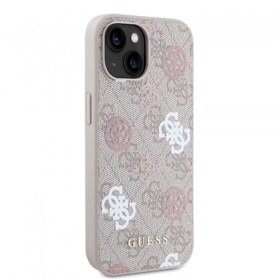 3327 GUESS HC MAGSAFE PU PEONY ON 4G BACKGROUND PINK IP15
