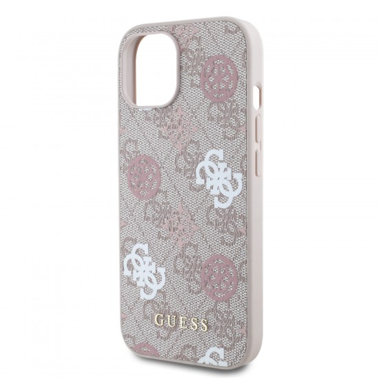 3327 GUESS HC MAGSAFE PU PEONY ON 4G BACKGROUND PINK IP15
