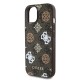 3020 GUESS HC MAGSAFE PU PEONY ON 4G BACKGROUND BROWN IP15