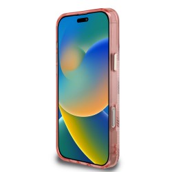 3543 GUESS HC MAGSAFE IML METAL OUTLINE JET SET PRINT TRIANGLE PINK IP16 PRO MAX