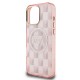 3543 GUESS HC MAGSAFE IML METAL OUTLINE JET SET PRINT TRIANGLE PINK IP16 PRO MAX