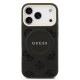 9698 GUESS HC MAGSAFE PU W/ PEONY HOT STAMP BLACK IP17 PRO