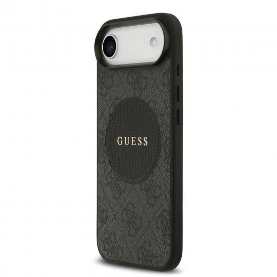 9977 GUESS HC MAGSAFE PU 4G CIRCLE W/ CLASSIC LOGO BLACK IP17 AIR