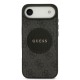 9977 GUESS HC MAGSAFE PU 4G CIRCLE W/ CLASSIC LOGO BLACK IP17 AIR