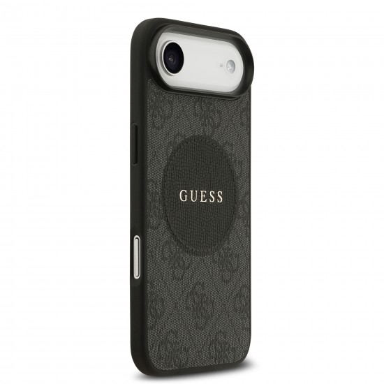 9977 GUESS HC MAGSAFE PU 4G CIRCLE W/ CLASSIC LOGO BLACK IP17 AIR