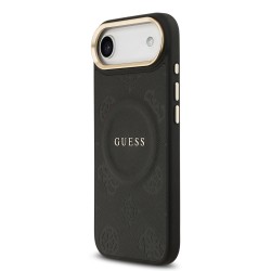 9681 GUESS HC MAGSAFE PU W/ PEONY HOT STAMP BLACK IP17 AIR