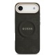 9681 GUESS HC MAGSAFE PU W/ PEONY HOT STAMP BLACK IP17 AIR