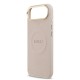 9841 GUESS HC MAGSAFE PU W/ PEONY HOT STAMP PINK IP17 AIR