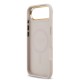 9841 GUESS HC MAGSAFE PU W/ PEONY HOT STAMP PINK IP17 AIR