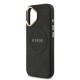 9674 GUESS HC MAGSAFE PU W/ PEONY HOT STAMP BLACK IP17
