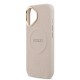 9834 GUESS HC MAGSAFE PU W/ PEONY HOT STAMP PINK IP17