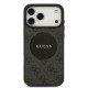 9991 GUESS HC MAGSAFE PU 4G CIRCLE W/ CLASSIC LOGO BLACK IP17 PRO MAX