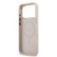 9865 GUESS HC MAGSAFE PU W/ PEONY HOT STAMP PINK IP17 PRO MAX