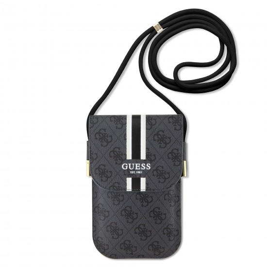 2200 GUESS US WALLET 4G STRIPES BLACK