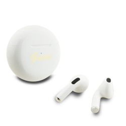 2213 GUESS TWS SMALL ROUND SCRIPT PRINT WHITE