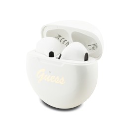 2213 GUESS TWS SMALL ROUND SCRIPT PRINT WHITE 2213 GUESS TWS SMALL ROUND SCRIPT PRINT WHITE
