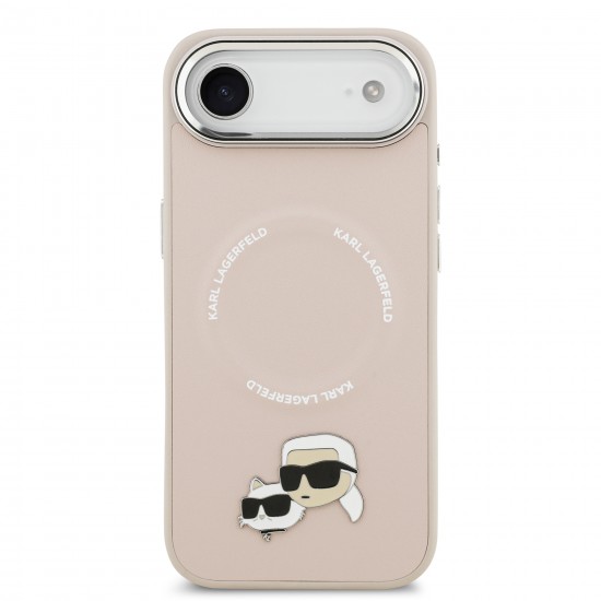 5466 KARL HC MAGSAFE PU K&C PINS PINK IP17 AIR