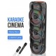 Караоке Bluetooth тонколона Sing-E ZQS10302 – 3 x 10", 75W, RGB LED, безжичен микрофон, USB/TF/FM