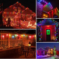 9038 10БР. IP44 Водоустойчиви соларни висящи LED гирлянди S14 филаментни крушки, 6.5 метра, автоматично включване, дистанционно, солар