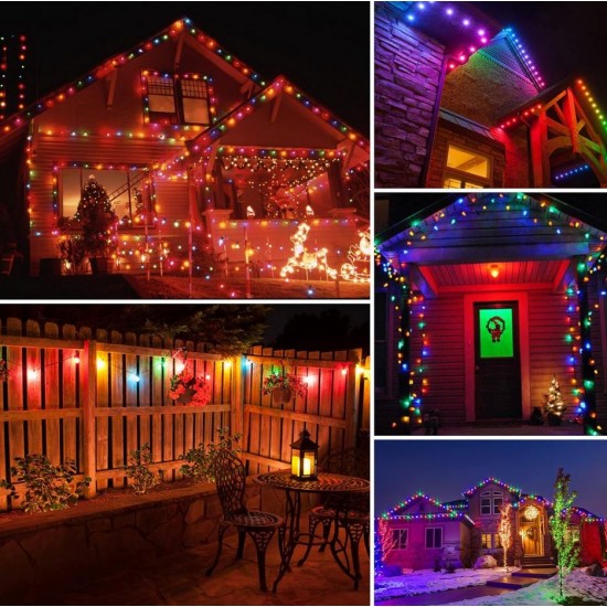 9038 10БР. IP44 Водоустойчиви соларни висящи LED гирлянди S14 филаментни крушки, 6.5 метра, автоматично включване, дистанционно, солар