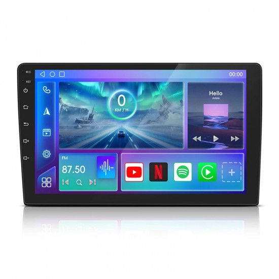 10S-8227 10" Автомобилен мултимедиен плейър ANDROID 1 DIN 10S-8227, 4GB+64GB, IPS, Wireless CarPlay, Android Auto, AHD камера, WiFi, GPS