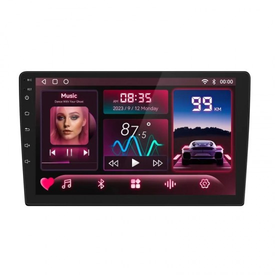 10S-8227 10" Автомобилен мултимедиен плейър ANDROID 1 DIN 10S-8227, 4GB+64GB, IPS, Wireless CarPlay, Android Auto, AHD камера, WiFi, GPS