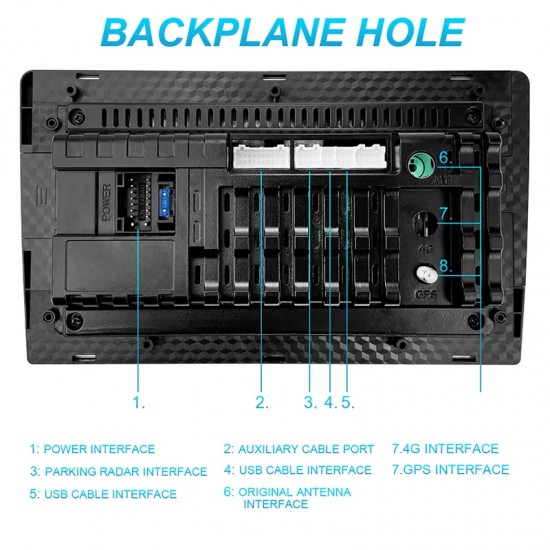 10S-8227 10" Автомобилен мултимедиен плейър ANDROID 1 DIN 10S-8227, 4GB+64GB, IPS, Wireless CarPlay, Android Auto, AHD камера, WiFi, GPS