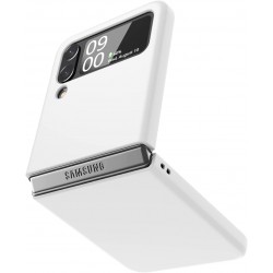 PVC Цветен кейс за Samsung Z FLIP 4 от 2 части - Бял