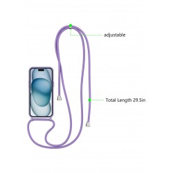 TP-16 Силиконов Кейс с връзка за Samsung A16  - Лилав