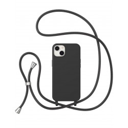 TP-16 Силиконов Кейс с връзка за Samsung A16  - Черен