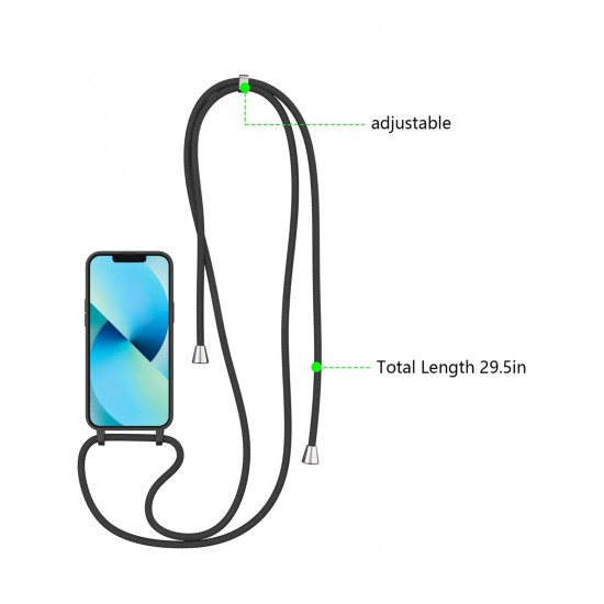 TP-16 Силиконов Кейс с връзка за Samsung A56  - Черен