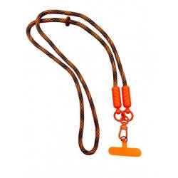 Оранжев VR-9 Универсални цветни връзки за врат с найлонова крепка за телефон 
