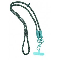 Зелен VR-9 Универсални цветни връзки за врат с найлонова крепка за телефон 