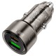HOCO адаптер 12V Z52 с 2 изходa USB QC3.0 и USB-C PD20W - Черен