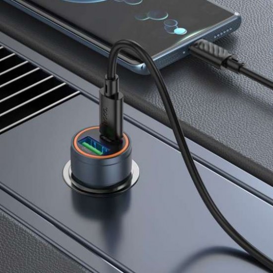 HOCO адаптер 12V Z57A с 2 изходa USB QC3.0 и PD30W