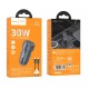 HOCO Z57A Зарядно за кола USB+USB-C PD30W + QC3.0 30W - Type-C към Lightning