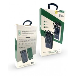 L✮Star SL-11 4в1 Преносимо зарядно с вградени кабели - 10,000MAH - Черен