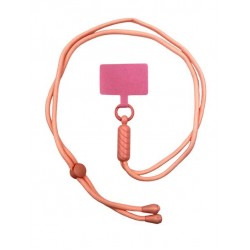 Розов VR-7 Универсални цветни връзки за врат с найлонова крепка за телефон