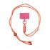 Розов VR-7 Универсални цветни връзки за врат с найлонова крепка за телефон
