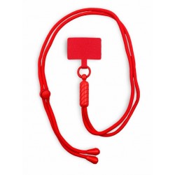 Червен VR-7 Универсални цветни връзки за врат с найлонова крепка за телефон