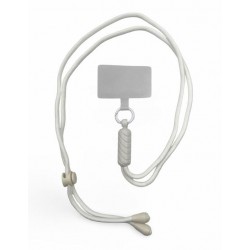 Бял VR-7 Универсални цветни връзки за врат с найлонова крепка за телефон