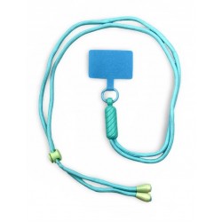 Светло Син VR-7 Универсални цветни връзки за врат с найлонова крепка за телефон