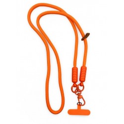 Оранжев VR-8 Универсални цветни връзки за врат с найлонова крепка за телефон 
