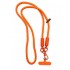 Оранжев VR-8 Универсални цветни връзки за врат с найлонова крепка за телефон 