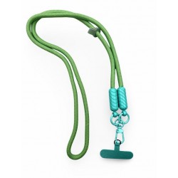 Зелен VR-8 Универсални цветни връзки за врат с найлонова крепка за телефон 